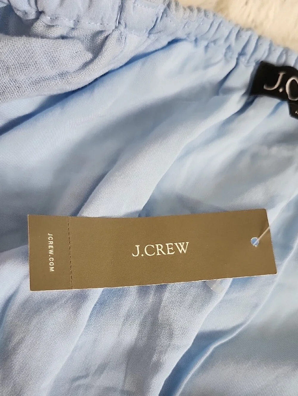 NWT J. Crew Soft Cotton Gauze Dress Blue Size L